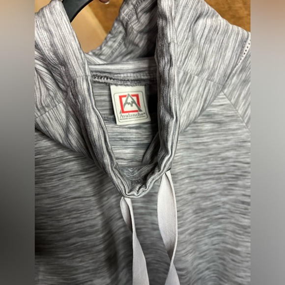 Avalanche Medium Women’s Outdoors Sweatshirt Cowl Neck Hoodie Pullover Grey - Picture 4 of 14